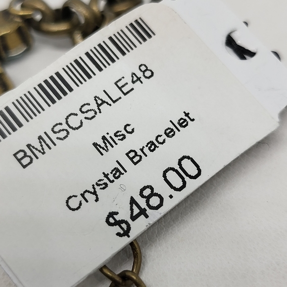 Dark Blue Crystal Cross Bracelet - Picture 4 of 5